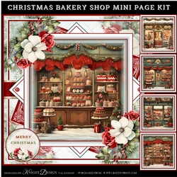 Christmas Bakery Shop Mini Page Kit