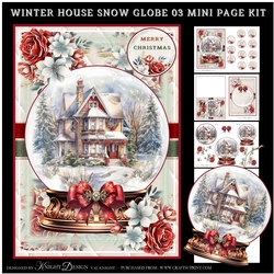 Winter House Snow Globe 03 Mini Page Kit