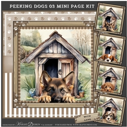 Peeking Dogs 03 Mini Page Kit 