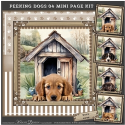 Peeking Dogs 04 Mini Page Kit