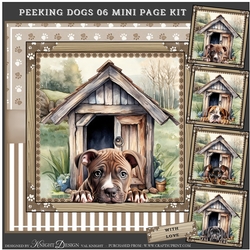 Peeking Dogs 06 Mini Page Kit