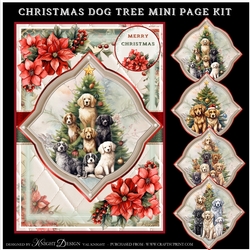 Christmas Dog Tree Mini Page Kit