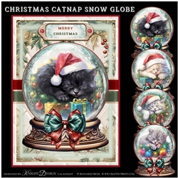 Christmas Catnap Snow Globe Mini Page Kit
