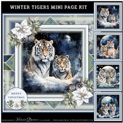 Winter Tigers Mini Page Kit