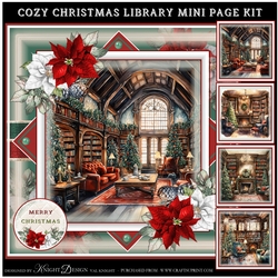 Cozy Christmas Library Mini Page Kit