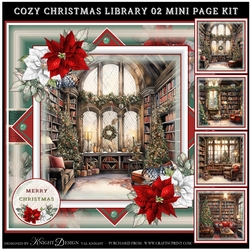 Cozy Christmas Library 02 Mini Page Kit