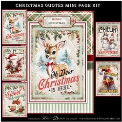 Christmas Quotes Mini Page Kit