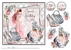 Special Birthday Wishes Card Front 02 With Decoupage