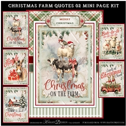 Christmas Farm Quotes 02 Mini Page Kit