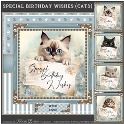Special Birthday Wishes (Cats) Mini Page Kit