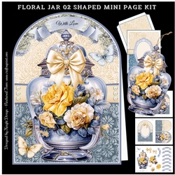 Floral Jar 02 Shaped Mini Page Kit