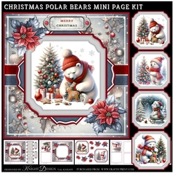 Christmas Polar Bears Mini Page Kit