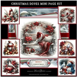 Christmas Doves Mini Page Kit