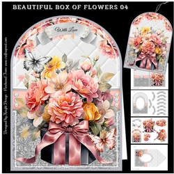 Beautiful Box Of Flowers 04 Shaped Mini Page Kit