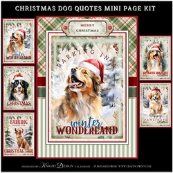Christmas Dog Quotes Mini Page Kit