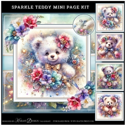 Sparkle Teddy Mini Page Kit