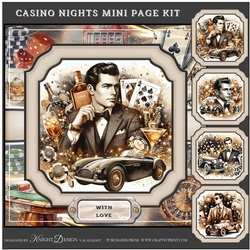 Casino Nights Mini Page Kit