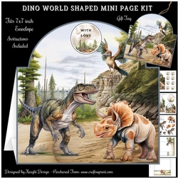 Dino World Shaped Mini Page Kit