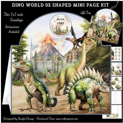Dino World 02 Shaped Mini Page Kit