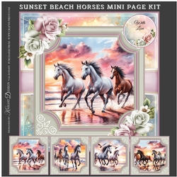 Sunset Beach Horses Mini Page Kit