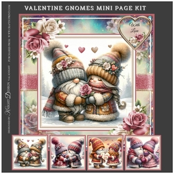 Valentine Gnomes Mini Page Kit 
