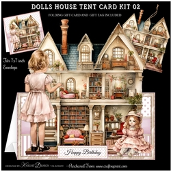 Dolls House Tent Card Kit 02 