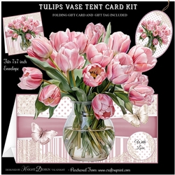 Tulips Vase Tent Card Kit