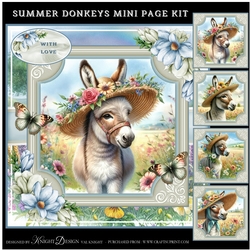 Summer Donkeys Mini Page Kit