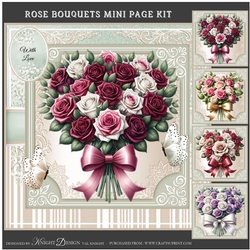 Rose Bouquets Mini Page Kit
