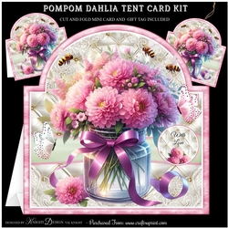 Pompom Dahlia Tent Card Kit