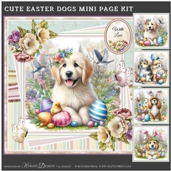 Cute Easter Dogs Mini Page Kit