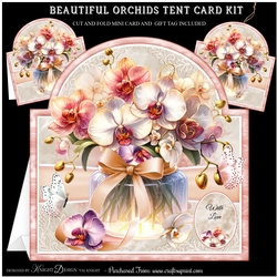 Beautiful Orchids Tent Card Kit
