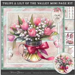 Tulips & Lily Of The Valley Mini Page Kit