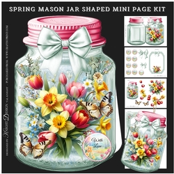 Spring Mason Jar Mini Page Kit