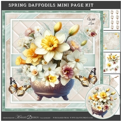 Spring Daffodils Mini Page Kit
