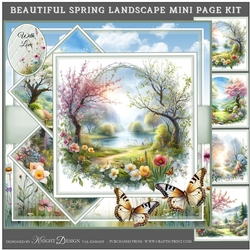 Beautiful Spring Landscape Mini Page Kit