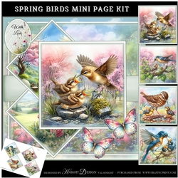 Spring Birds Mini Page Kit