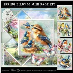 Spring Birds 03 Mini Page Kit