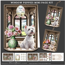 Window Puppies Shaped Mini Page Kit