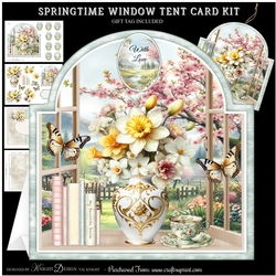 Springtime Window Tent Card Kit