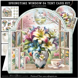Springtime Window 04 Tent Card Kit