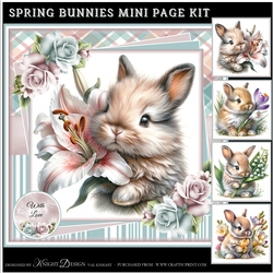 Spring Bunnies Mini Page Kit