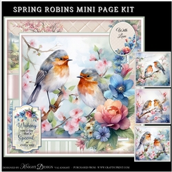 Spring Robins Mini Page Kit