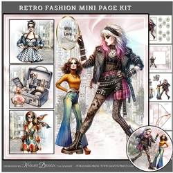 Retro Fashion Mini Page Kit