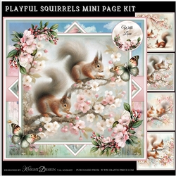 Playful Squirrels Mini Page Kit