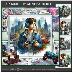 Gamer Boy Mini Page Kit