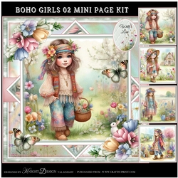 Boho Girls 02 Mini Page Kit