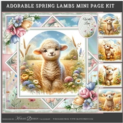 Adorable Spring Lambs Mini Page Kit