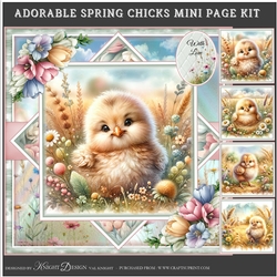 Adorable Spring Chicks Mini Page Kit