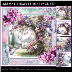 Clematis Beauty Mini Page Kit